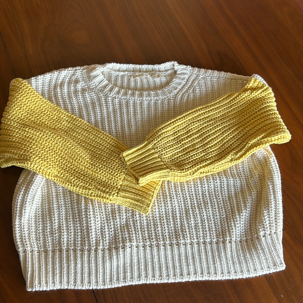 NWOT Longway California Colorblock Crewneck Sweater
